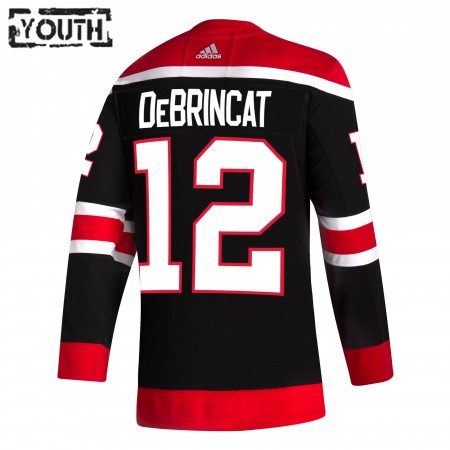Kinder Eishockey Chicago Blackhawks Trikot Alex DeBrincat 12 2020-21 Reverse Retro Authentic